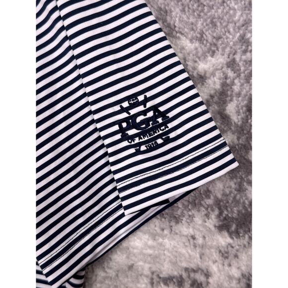 Ralph Lauren Polo Shirt XL Mens RLX Striped Short Sleeve PGA Golf Performance - Picture 4 of 8